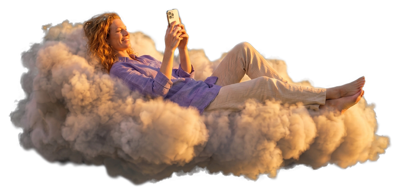 Mujer en la nube